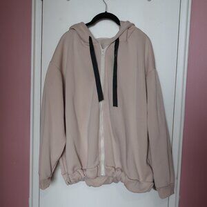 YesStyle Juku Girls - Lettering Zip Hoodie